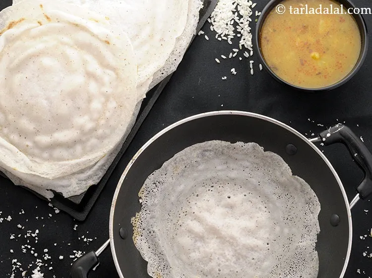 Step 25 – Serve&nbsp;<strong>appams without yeast | &nbsp;Kerala appams | &nbsp;palappam |</strong>&nbsp;immediately with <a href="https://www.tarladalal.com/Coconut-Stew-194r" target="_blank">coconut stew</a> or …