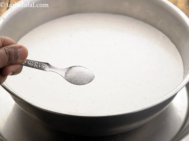 Step 12 – Add salt. Mix well.