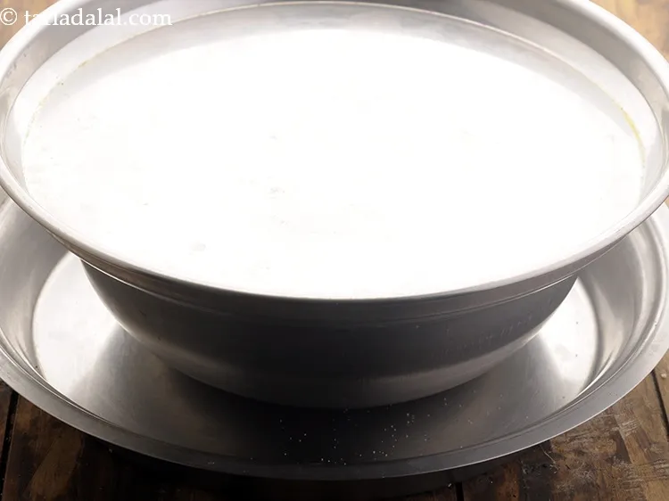 Step 14 – Cover and keep aside to ferment for 8 hours or overnight.