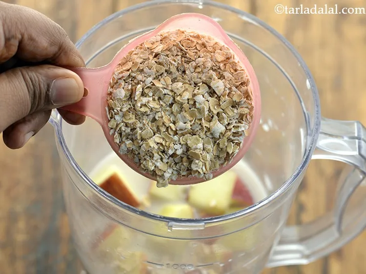 Step 6 – Add the oats quick cooking rolled oats. Oats are high in soluble fiber, boost energy …