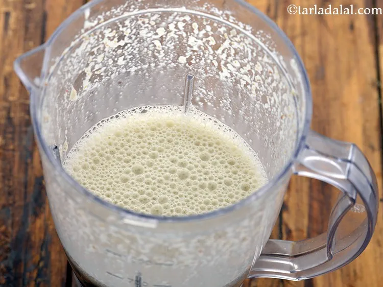 Step 7 – Blend till smooth and frothy.