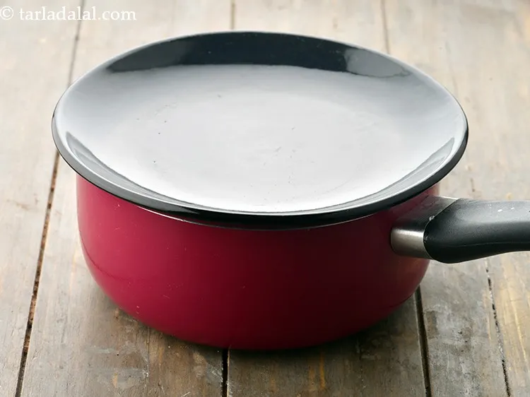 Step 14 – Mix well and cover with a lid and keep aside for 15 minutes.