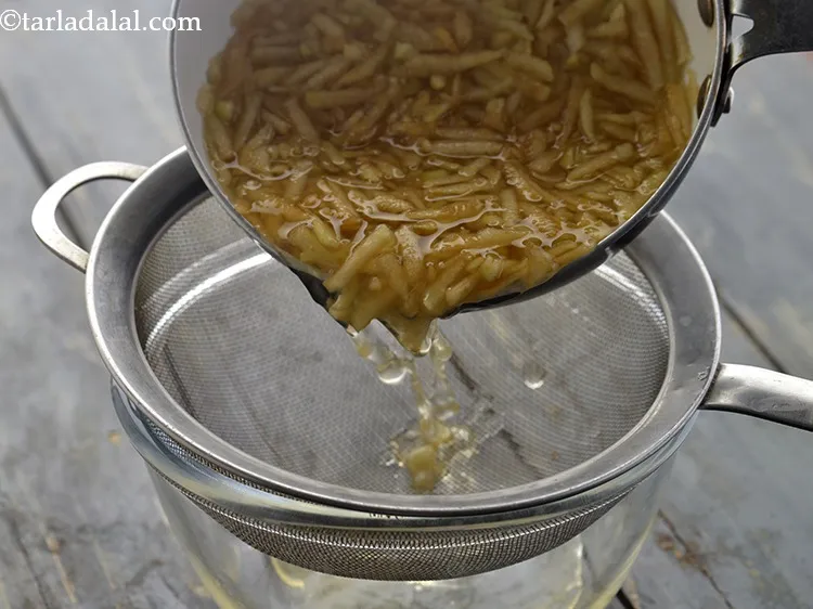 Step 19 – After 10 minutes, strain it using a strainer.&nbsp;