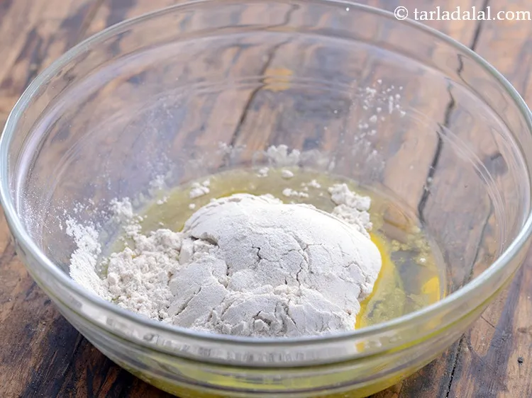 Step 3 – Add whole wheat flour.