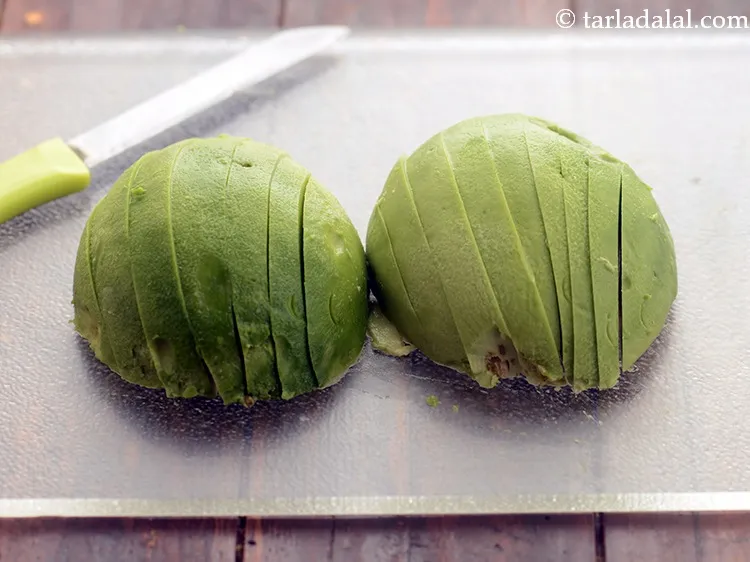 Step 6 – Cut them into slices using a sharp knife.