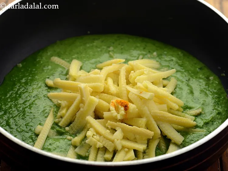 Step 21 – Add turmeric powder. &nbsp;