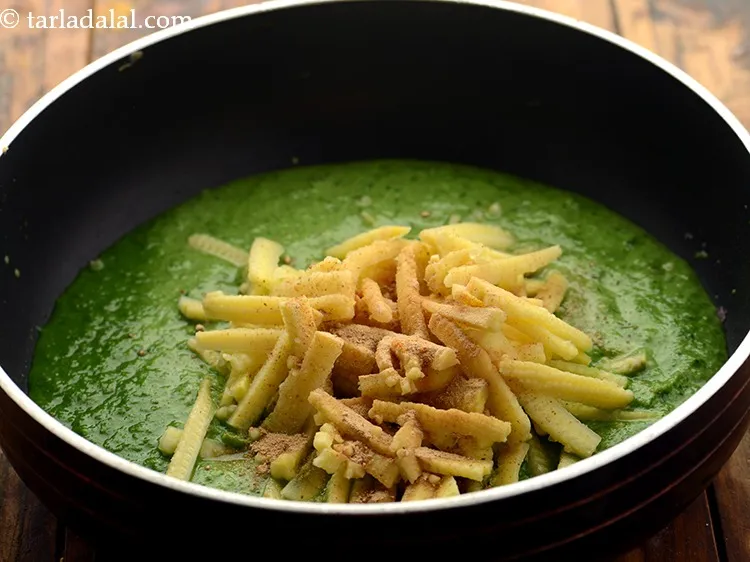 Step 22 – Add dry mango powder. If you don&rsquo;t have amchoor powder, fry finely chopped tomatoes after …