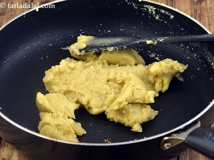 Step 33 – Mix well and cook on a slow flame for 4 minutes, while stirring continuously.