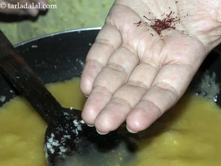 Step 25 – Add saffron