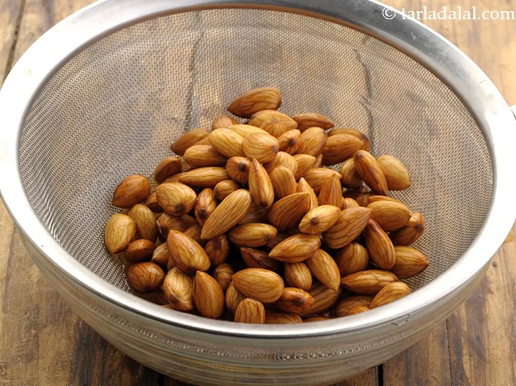 Step 9 – After 8 hours, drain the almonds.