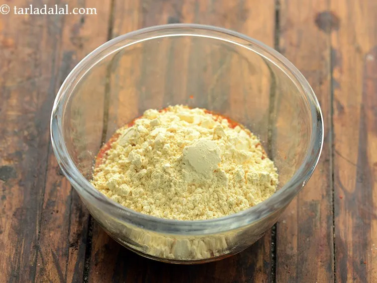 Step 5 – Add besan. Many people even make use of rice flour to give a crispy texture …