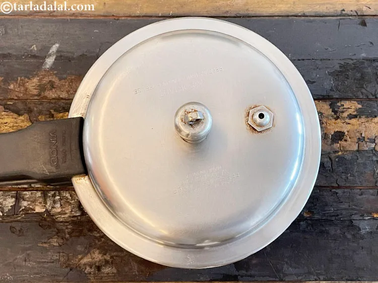 Step 13 – Pressure cook for 5 whistles.