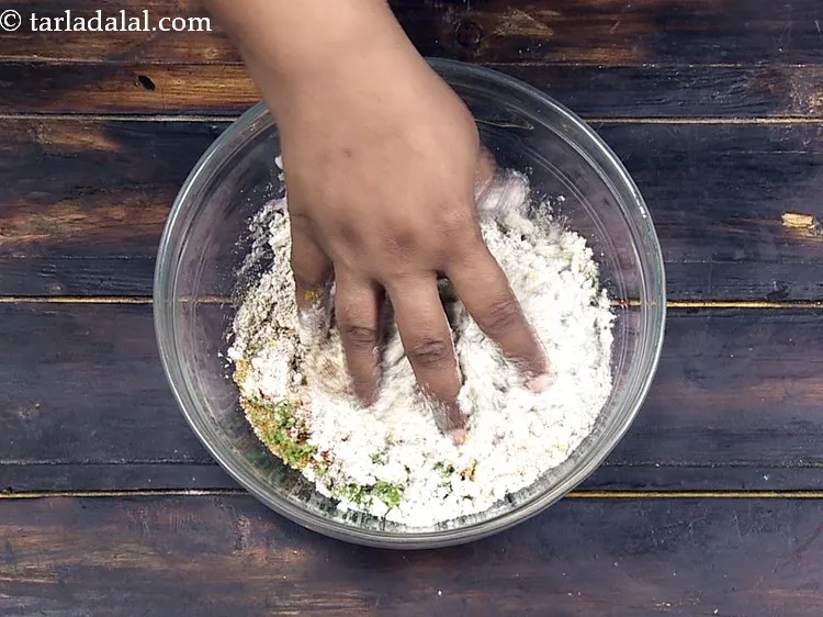 Step 13 – Mix well using your fingertips.&nbsp;