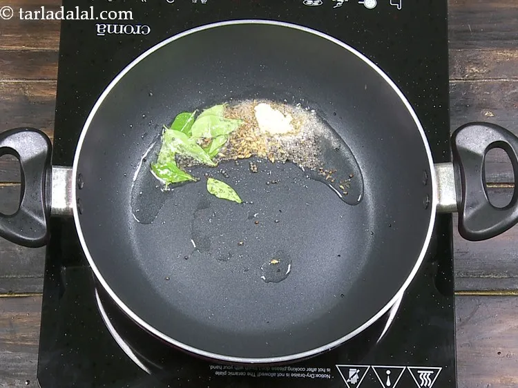 Step 26 – Add 1/4 tsp&nbsp;<a href="https://www.tarladalal.com/glossary-asafoetida-hing-113i">asafoetida (hing)</a>.&nbsp;The active compound &#39;coumarin&#39; helps in managing blood cholesterol and triglyceride …