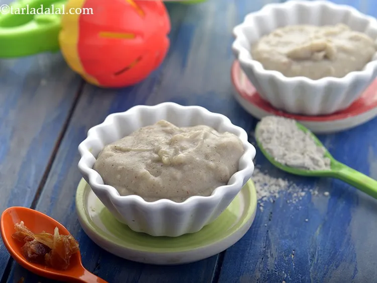 Step 17 – Cool <strong>Bajra Porridge for Babies (Pearl Millet Porridge for Babies) </strong>slightly and serve lukewarm to …