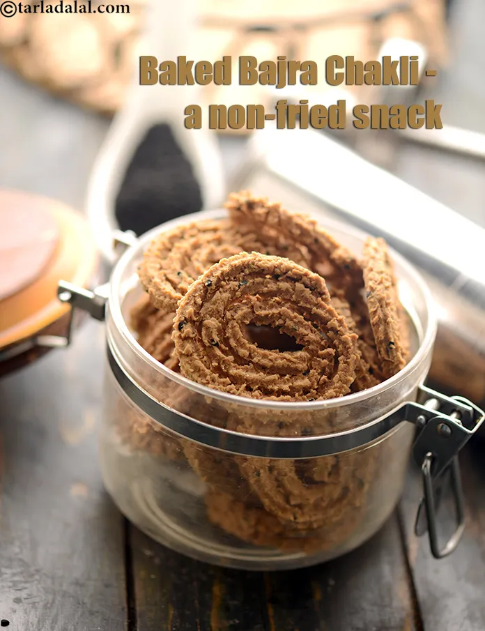 Step 37 – <strong>Baked Bajra Chakli - a non-fried snack.&nbsp;</strong>