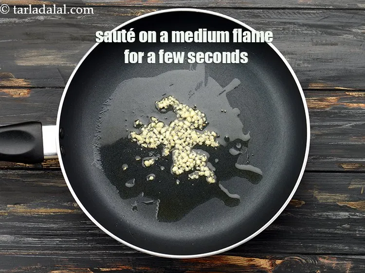 Step 6 – Saut&eacute; on a medium flame for a few seconds.