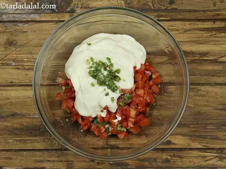 Step 8 – Finally, add finely chopped green chillies and salt to taste. Adjust the amount of chillies …