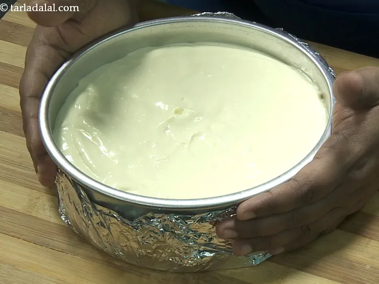 Step 19 – Spread it evenly using a spatula and tap it lightly.