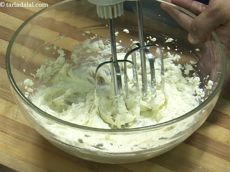 Step 9 – Beat it well using an electric beater till smooth.