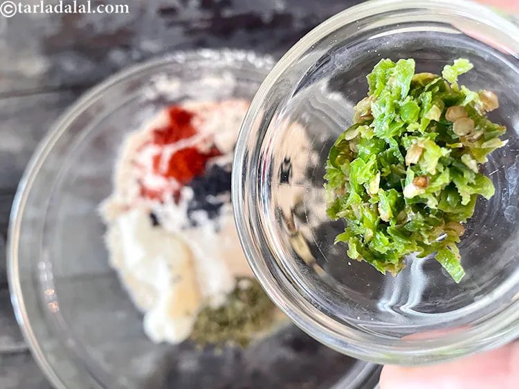 Step 18 – Add&nbsp;<meta charset="UTF-8" />1 tsp&nbsp;<a href="glossary-green-chilli-paste-hari-mirch-ki-paste-mirchi-paste-333i">green chilli paste</a>.