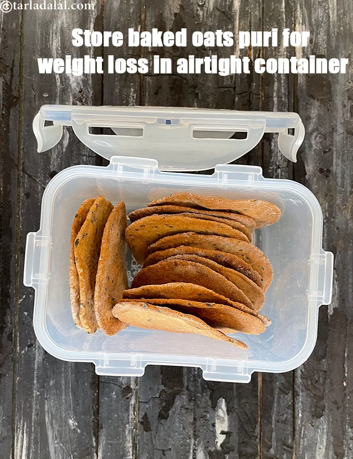 Step 33 – or&nbsp;<meta charset="UTF-8" />store <strong>baked oats puri |&nbsp;whole wheat oats puri&nbsp;|&nbsp;Indian baked oats puri for weight …