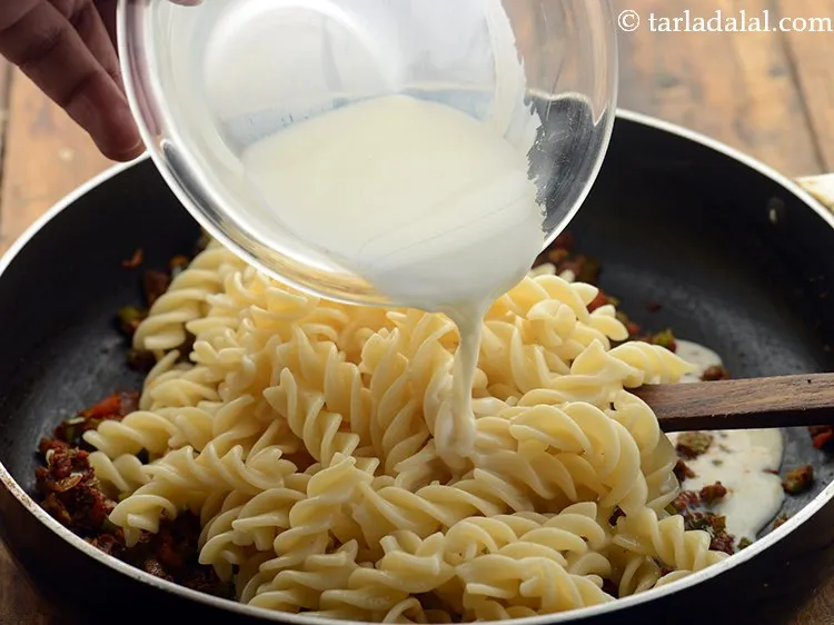 Step 24 – Add milk to adjust the consistency. You can even make use of water or reserved …