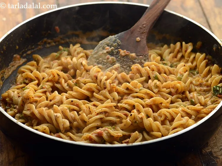 Step 31 – Mix well and cook on a medium flame for 2 minutes, while stirring occasionally.