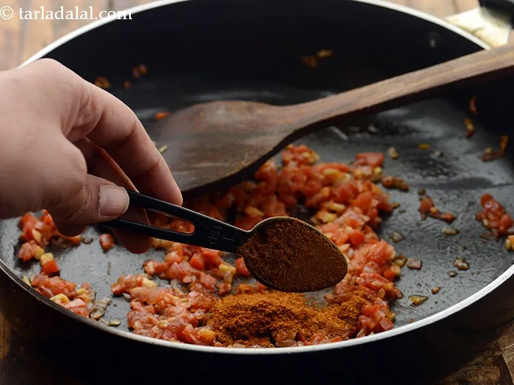 Step 19 – Add garam masala.