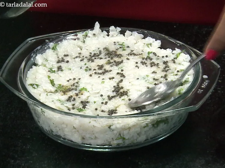 Step 20 – Pour this tempering evenly over the poha mixture. This tadka enhances the taste of <strong>baked …