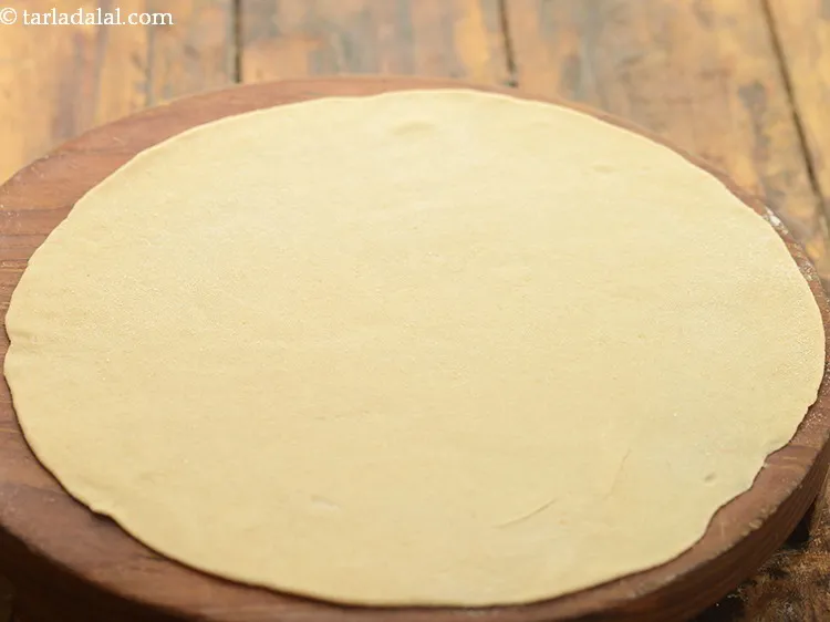 Step 9 – Roll into a circular sheet.&nbsp;