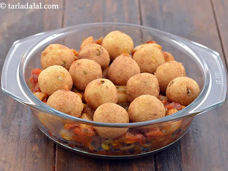 Step 63 – Arrange the cottage cheese balls on top.