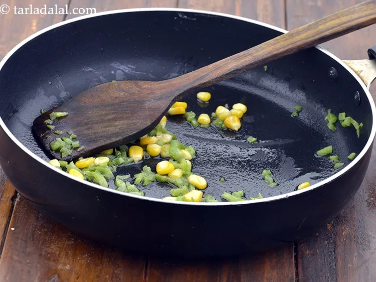 Step 34 – Saut&eacute; on a medium flame for 2 minutes.