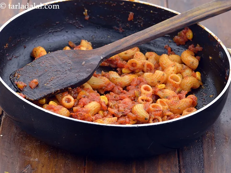 Step 43 – Mix gently and cook on a medium flame for 2 minutes, while stirring occasionally. Keep …