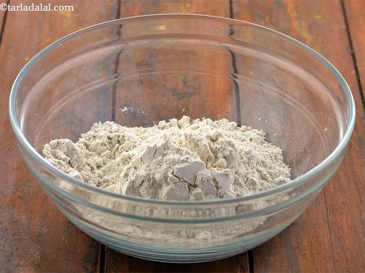 Step 2 – For preparing the dough for outer covering of <strong>Baked Samosa (Punjabi Baked Samosa)</strong>, in a …