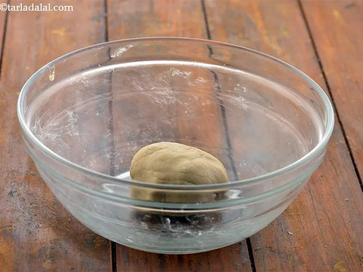 Step 6 – Gradually add 1/3 cup approx. water to combine all the ingredients. If it binds well …