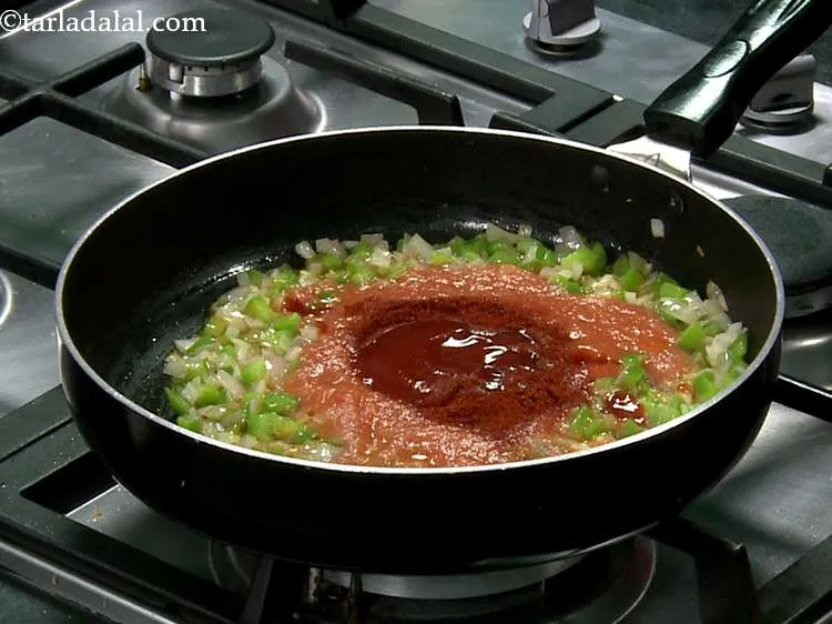 Step 17 – Add tomato ketchup for enhancing the flavour and colour.