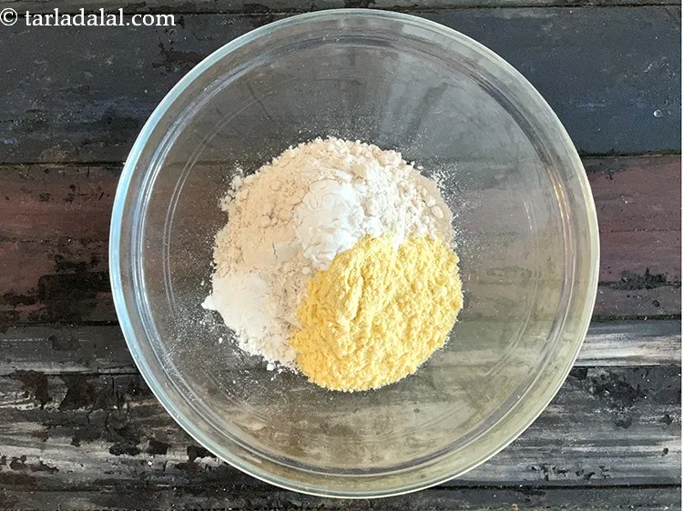 Step 4 – Add 1/4 cup&nbsp;<a href="https://www.tarladalal.com/glossary-maize-flour-makai-ka-atta-makki-ka-atta-162i">maize flour (makai ka atta)</a>.&nbsp;<a href="https://www.tarladalal.com/recipes-using-maize-flour-162">Maize flour</a>&nbsp;is a carbohydrate rich and energy …