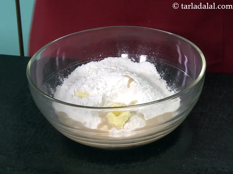 Step 19 – Add yeast-sugar mixture.