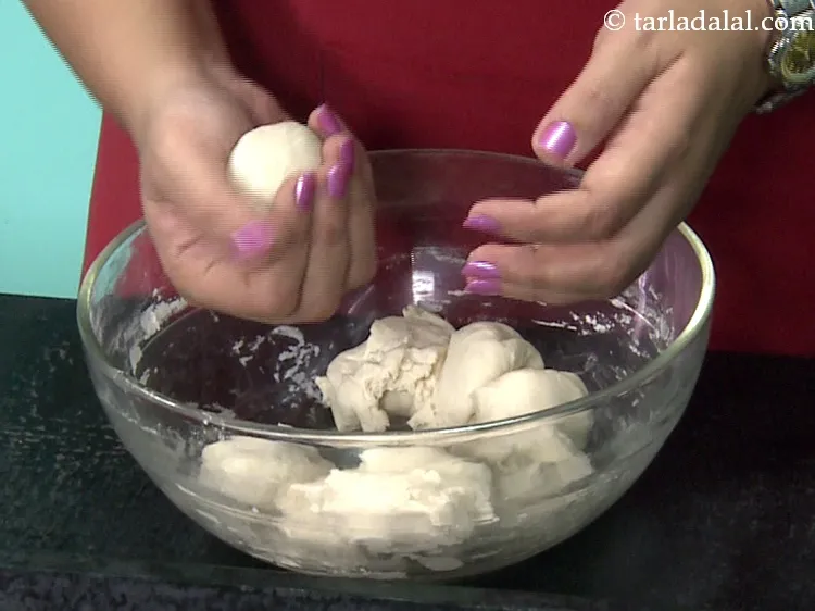 Step 38 – Roll a portion into a ball.