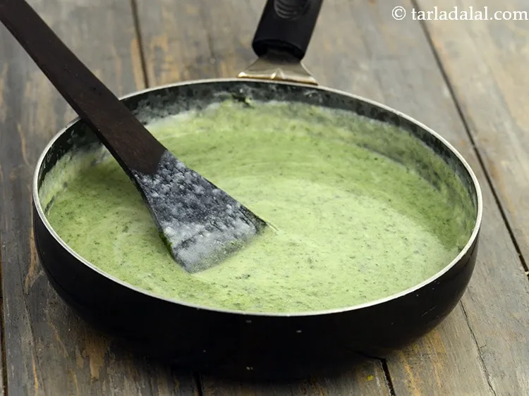 Step 23 – <p>Mix well and cook on a medium flame for 1 minute, while stirring continuously.</p>