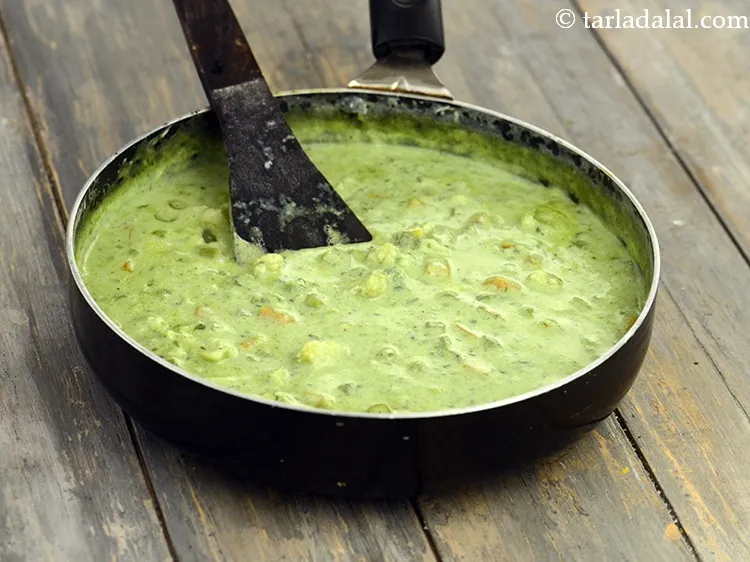 Step 34 – Mix well and cook on a medium flame for 1 to 2 minutes, while stirring …