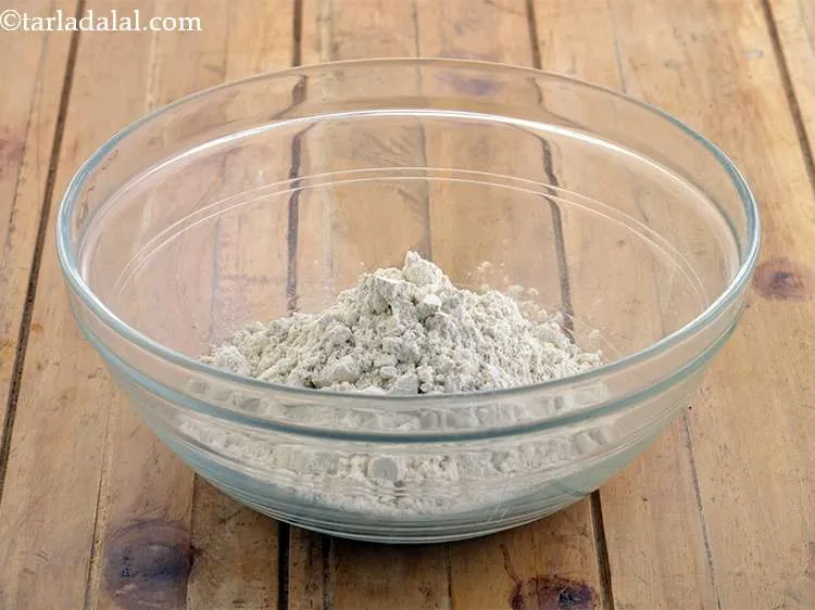 Step 5 – Add the jowar flour in the same bowl.