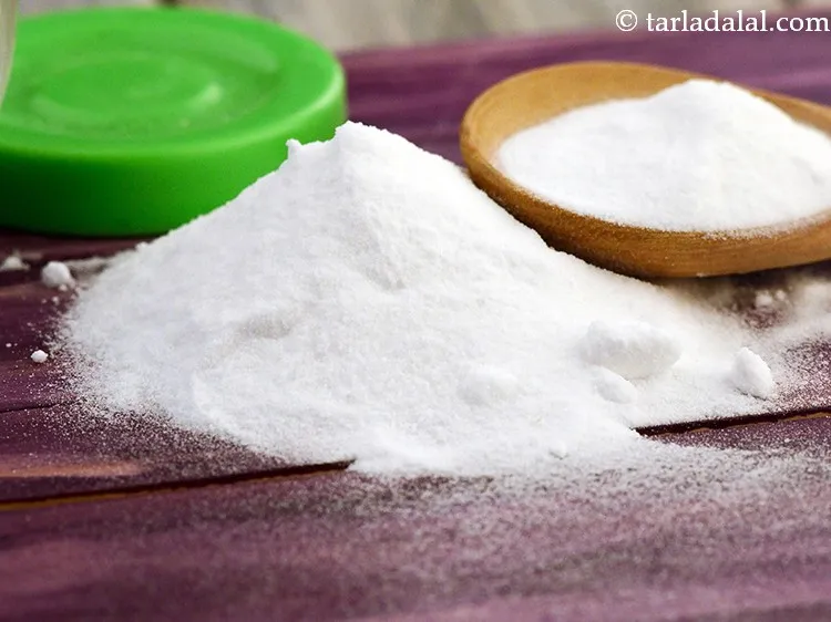 Step 12 – Add 1/2 tsp&nbsp;<a href="https://www.tarladalal.com/glossary-baking-soda-soda-bi-carb-615i">baking soda</a>. This helps to make the pancakes fluffy.