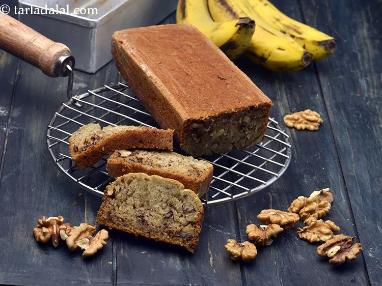 Step 44 – Serve <strong>banana and walnut bread recipe | Eggless Banana bread with walnuts | best Indian …