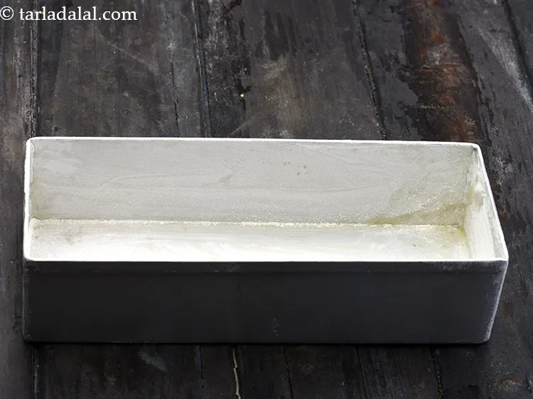 Step 38 – Shake and tap the tin to remove the excess flour. This helps in easy demoulding …