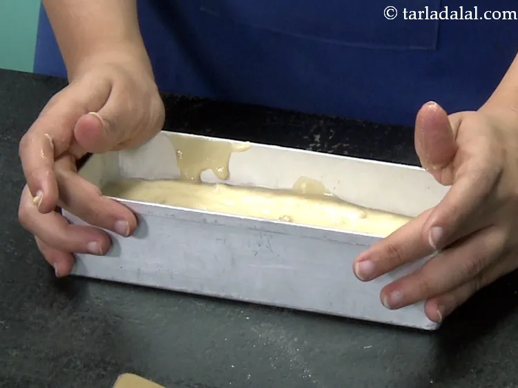 Step 40 – Spread it evenly. This is to have a uniform cake.