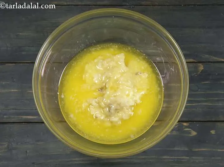 Step 10 – Add the melted butter.