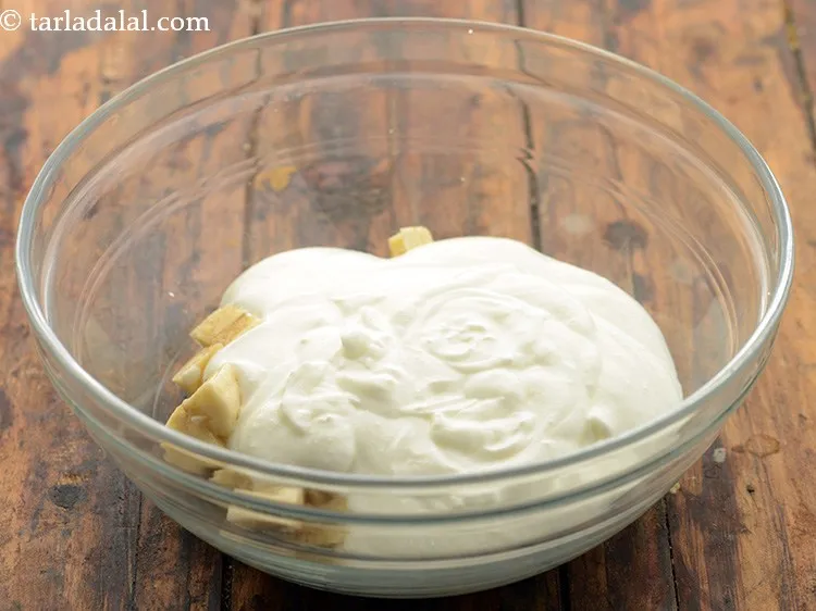 Step 8 – Add whisked fresh curd. We have used homemade curd. Learn <a href="https://www.tarladalal.com/How-To-Make-Curd-Or-Dahi-At-Home-2790r">how to make curd …