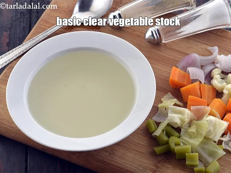 Step 13 – Use as required. The basic&nbsp;<strong>clear</strong>&nbsp;<strong>vegetable stock</strong>&nbsp;can be made ahead of time. Let it cool completely, …